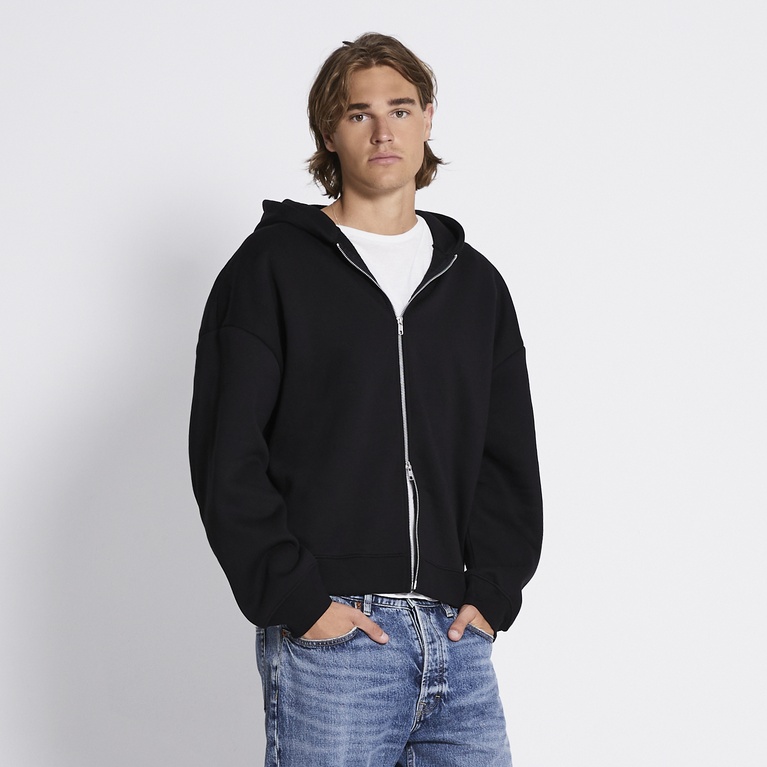 Zip hoodie "Above" Black